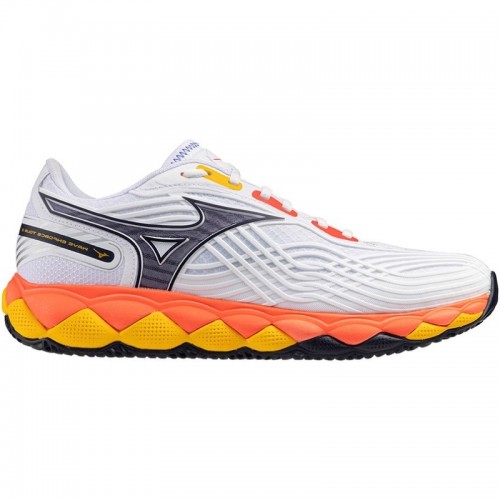 Mizuno Wave Enforce Tour 2 Clay White Blue Coral Sneakers