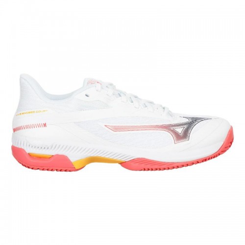 Zapatillas Mizuno Wave Exceed Court Clay Blanco Coral Mujer Zapatillas Mizuno Wave Exceed Court Clay Blanco Coral Mujer
