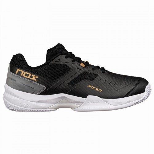 Ténis Nox AT10 Pro Preto Dourado Ténis Nox AT10 Pro Preto Dourado