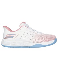 Skechers Viper Court Reload Scarpe da donna rosa bianche