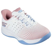 Skechers Viper Court Reload Scarpe da donna rosa bianche
