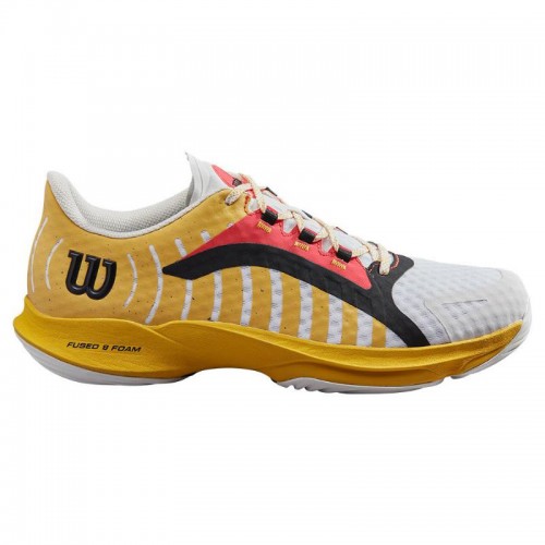 Wilson Hurakn Pro Tenis Branco Coral Gold Wilson Hurakn Pro Tenis Branco Coral Gold