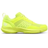 Baskets Femme Wilson Hurakn Pro V2 Jaune Fluo Blanc