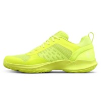 Baskets Femme Wilson Hurakn Pro V2 Jaune Fluo Blanc