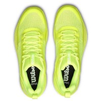 Baskets Femme Wilson Hurakn Pro V2 Jaune Fluo Blanc