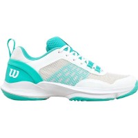 Baskets Femme Wilson Hurakn Pro V2 Blanc Turquoise