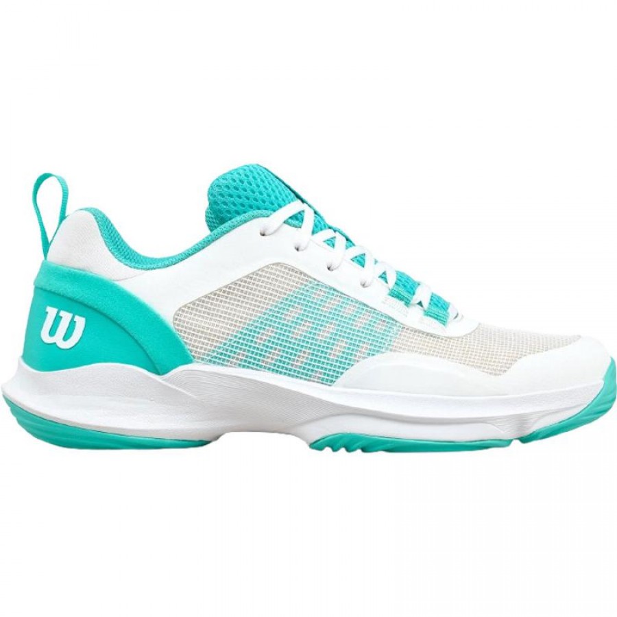 Baskets Femme Wilson Hurakn Pro V2 Blanc Turquoise
