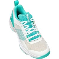 Baskets Femme Wilson Hurakn Pro V2 Blanc Turquoise