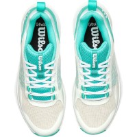 Baskets Femme Wilson Hurakn Pro V2 Blanc Turquoise