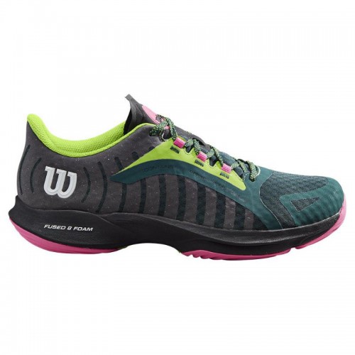 Wilson Hurakn Pro Verde Preto Tênis Feminino Wilson Hurakn Pro Verde Preto Tênis Feminino