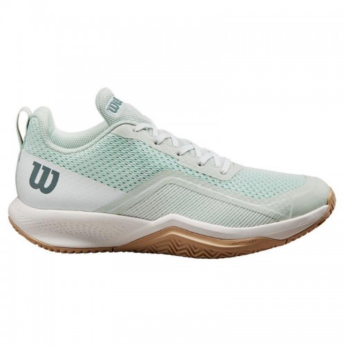 Wilson Rush Pro Lite Azul ORaquete Branco Sapatilhas Mulher Wilson Rush Pro Lite Azul ORaquete Branco Sapatilhas Mulher