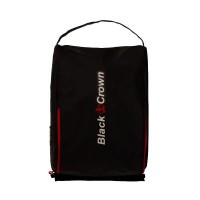 Sac à chaussures noires à couronne noire